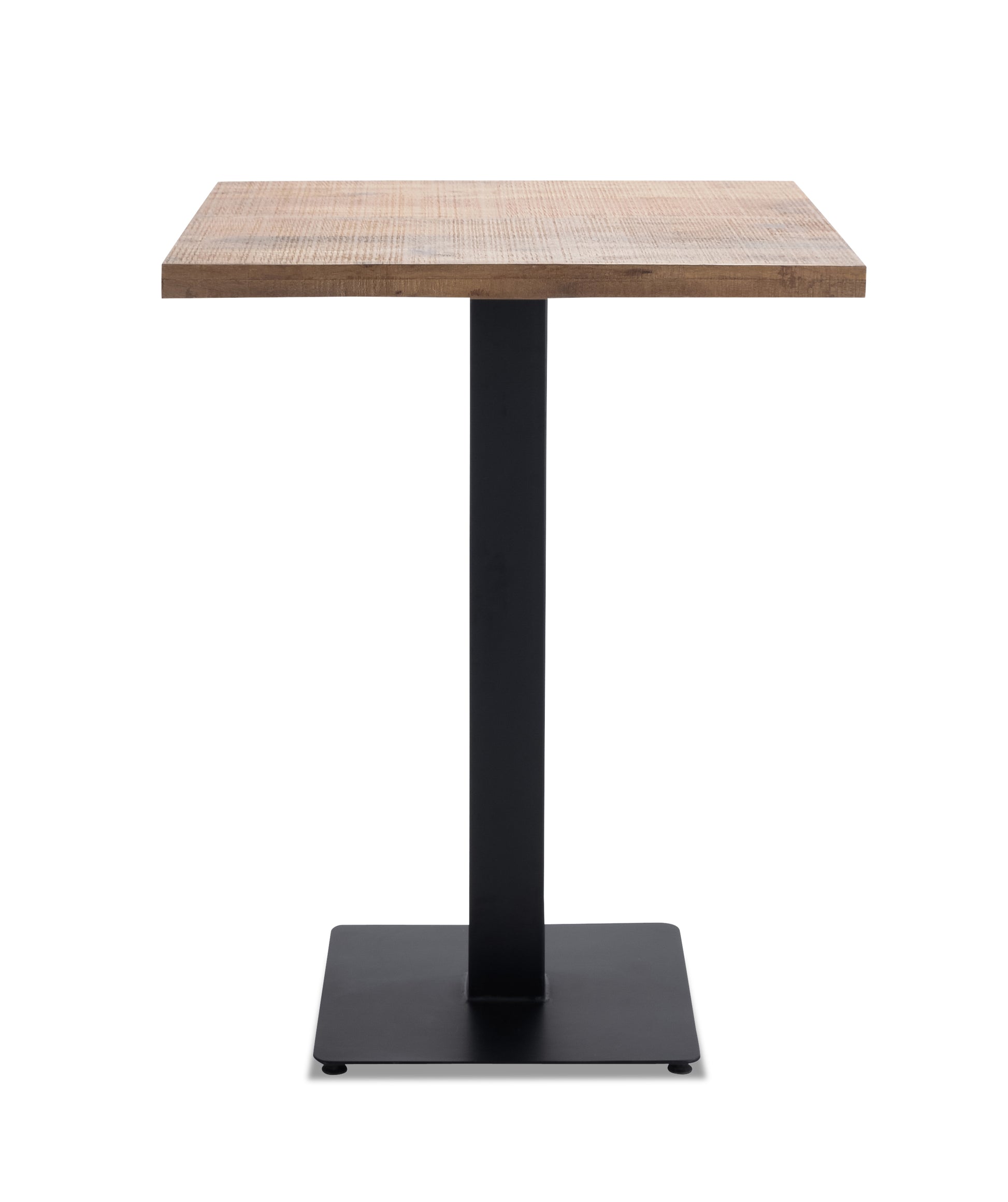 Bartafel Jaxx 80x80 Wood Natural Tafelonderstel Zwart