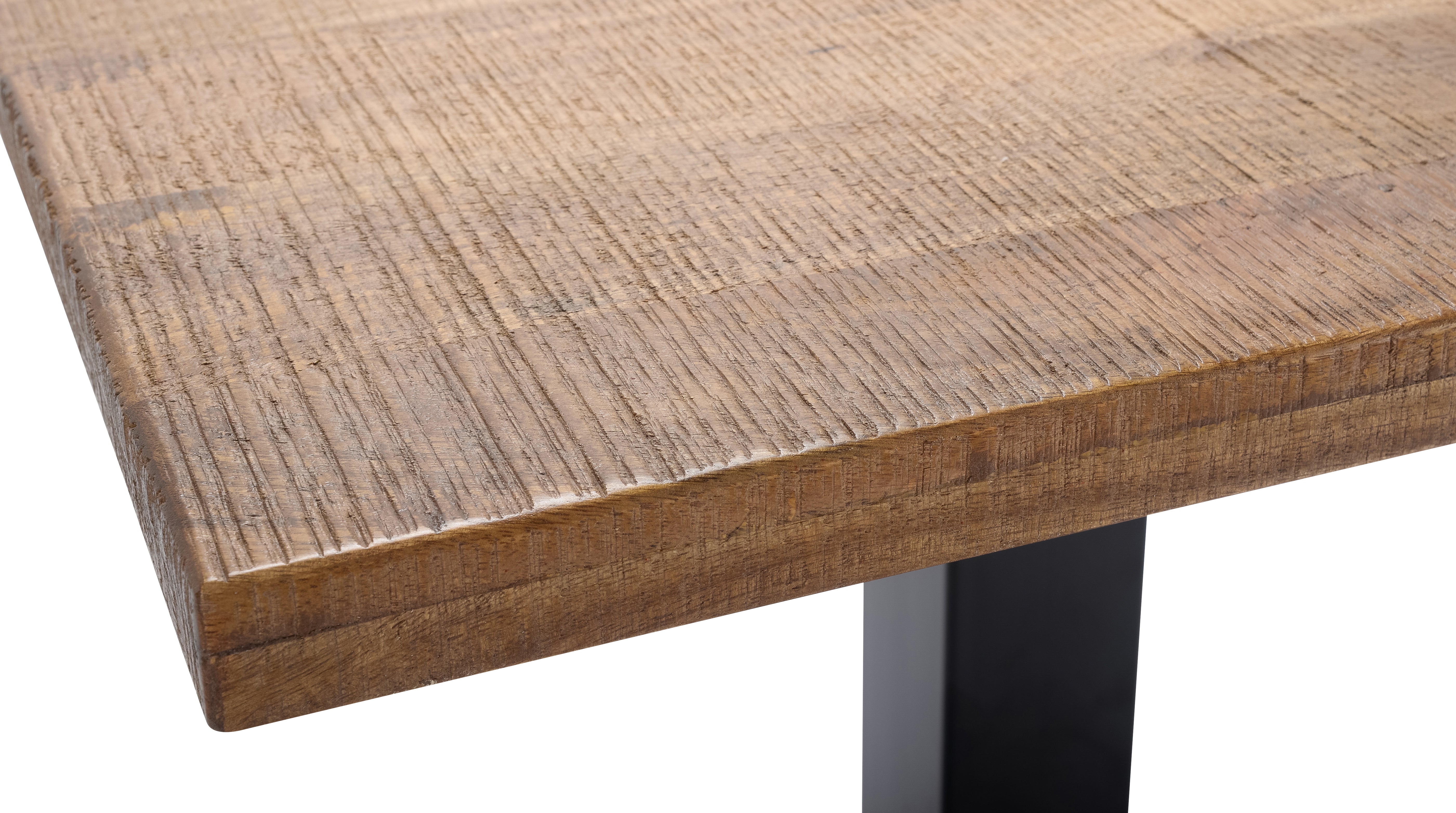 Horeca eettafel Jaxx 80x80 Wood Natural Tafelonderstel Zwart