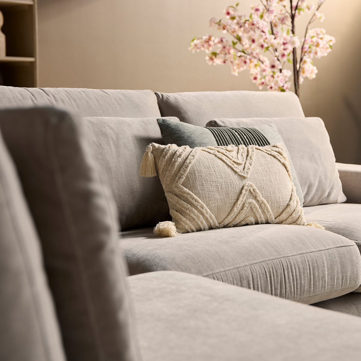 MySofa Jesse Hoekbank Beige Divan Links+2,5 zits