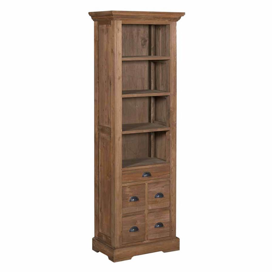 Boekenkast – Bologna – Bruin – 66 x 191 cm – Tower Living