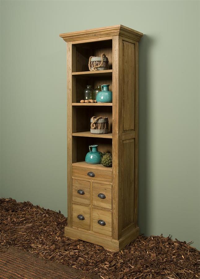 Boekenkast – Bologna – Bruin – 66 x 191 cm – Tower Living