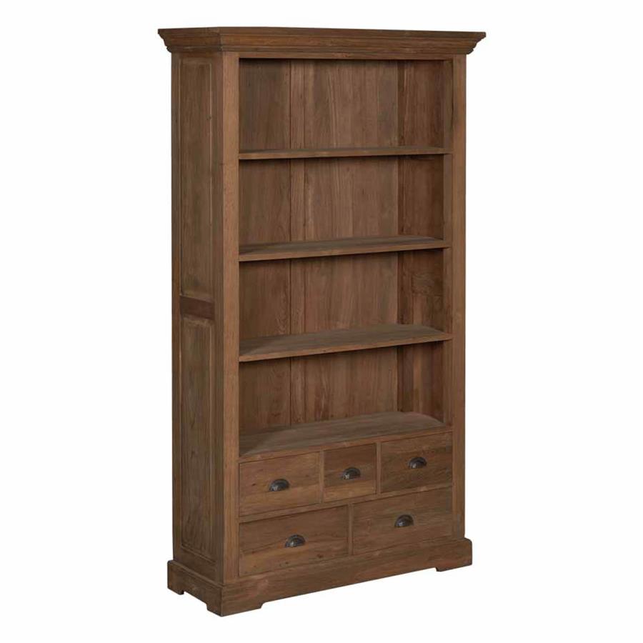 Boekenkast – Bologna – Bruin – 111 x 191 cm – Tower Living