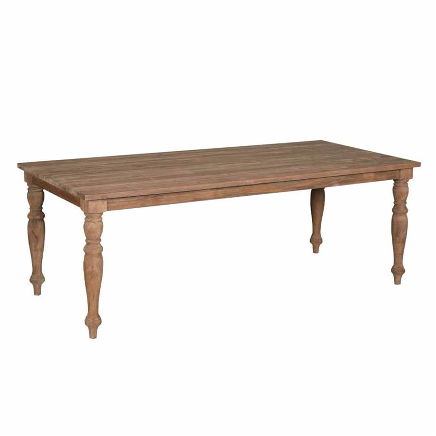 Eetkamertafel – Bologna – Bruin – 220 x 100 x 78 cm – Tower Living