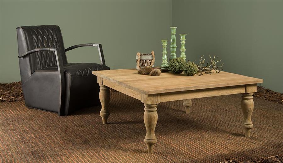 Salontafel – Bologna – Bruin – 100 x 100 x 45 cm – Tower Living