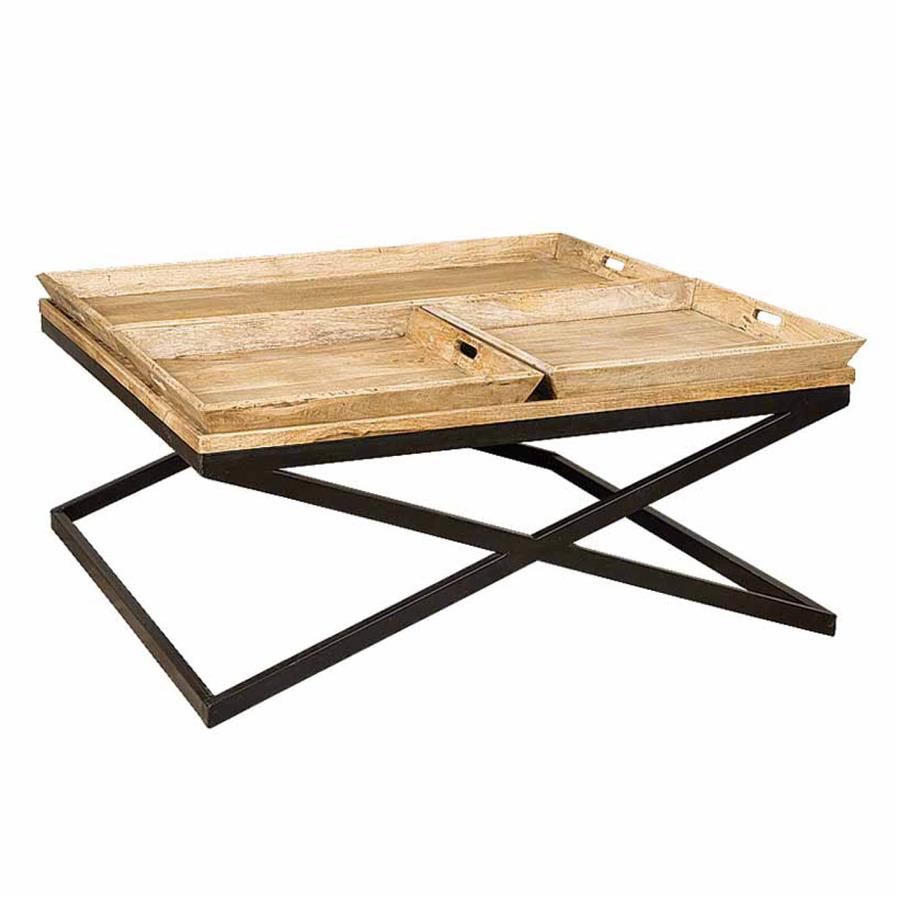 Salontafel – Renew – Naturel – 120 x 120 x 55 cm – Tower Living