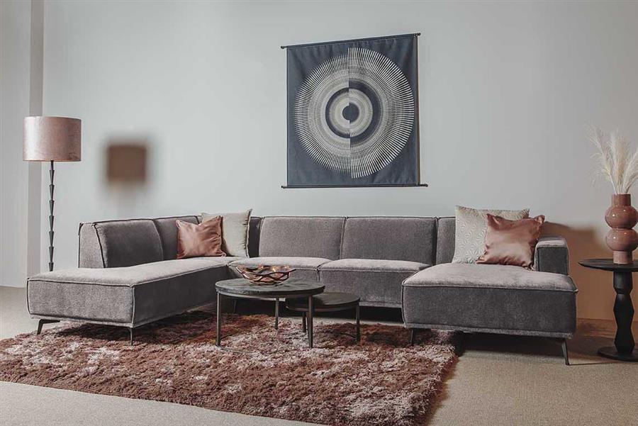 Bank – Leeds Chaise – Grijs – Tower Living