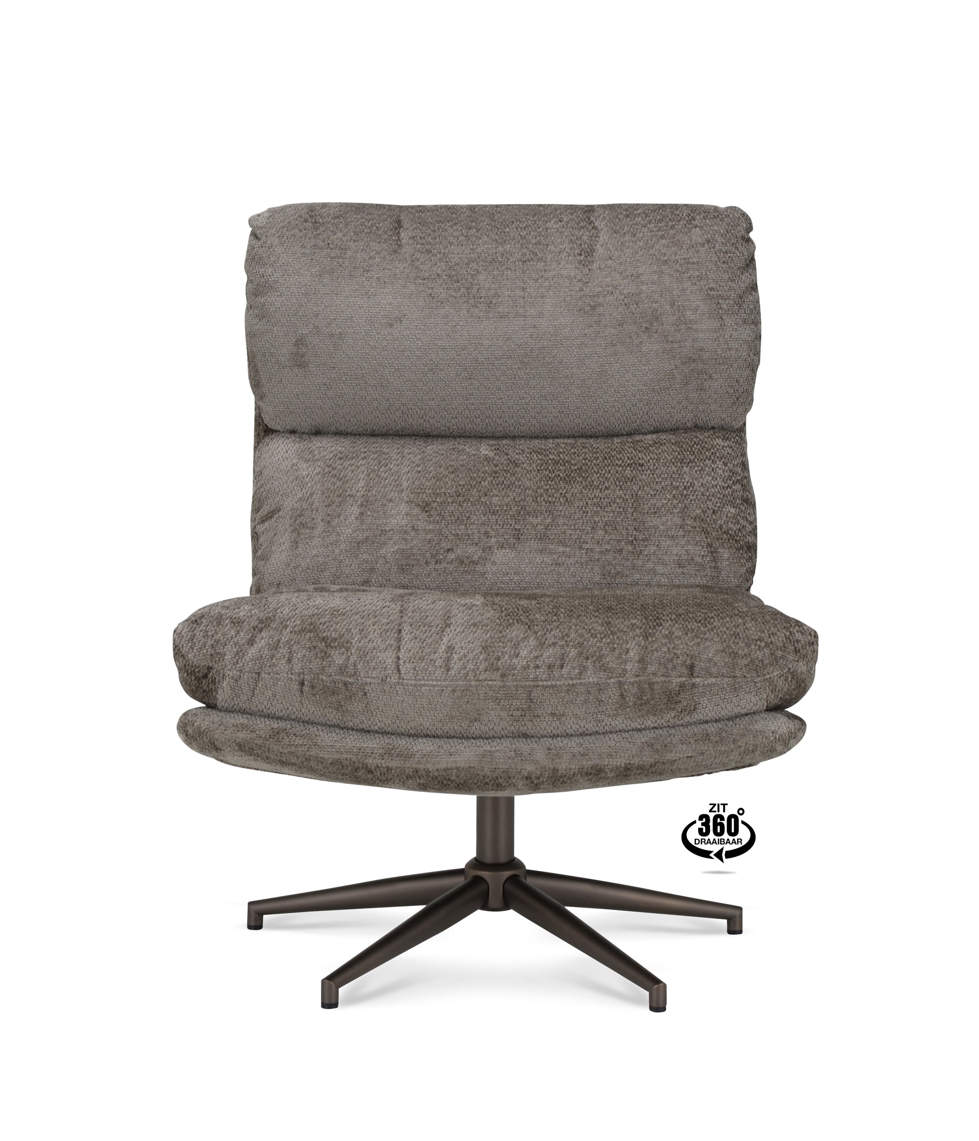 Fauteuil Lodge Stof Movie Natural Leg Bronze 360°