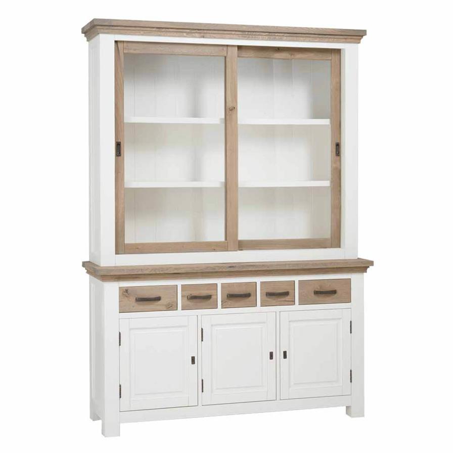 Vitrinekast – Parma Buffetkast – Wit – 150 x 220 cm – Tower Living