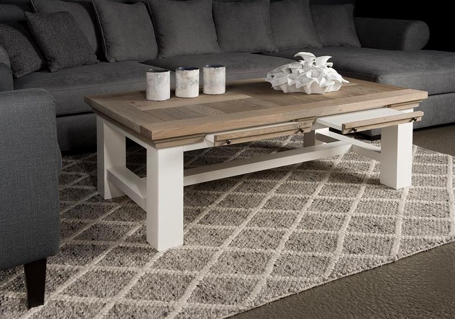 Salontafel – Parma – Wit – 135 x 75 x 45 cm – Tower Living