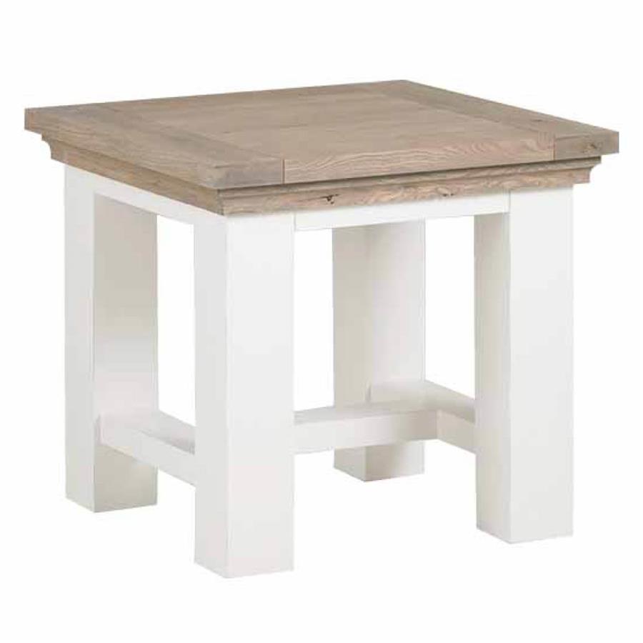 Bijzettafel – Parma – Wit – 60 x 60 x 55 cm – Tower Living