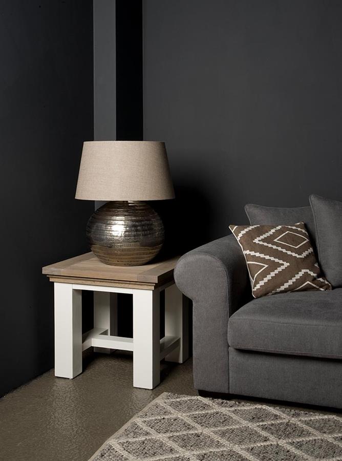 Bijzettafel – Parma – Wit – 60 x 60 x 55 cm – Tower Living