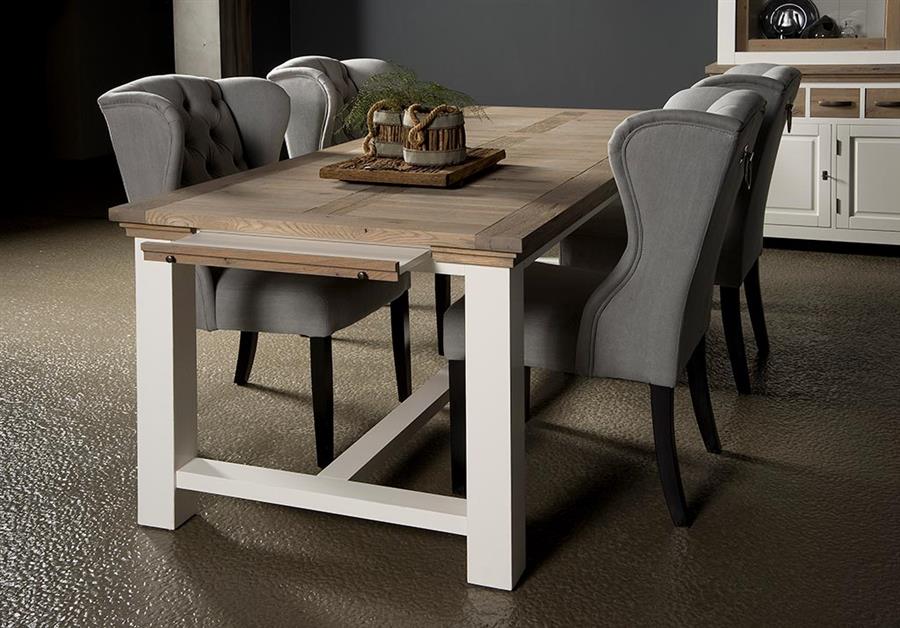 Eetkamertafel – Parma – Wit – 160 x 90 x 78 cm – Tower Living