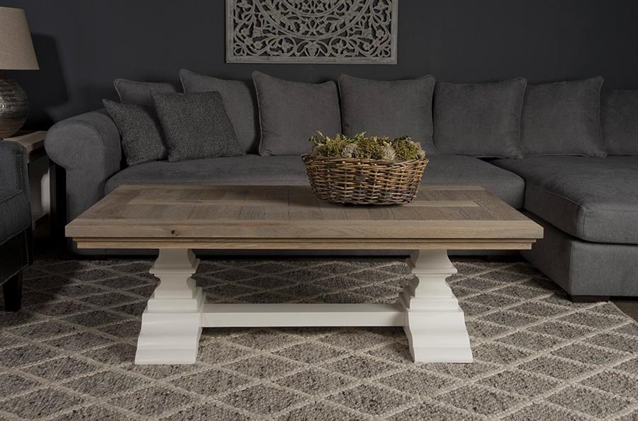 Salontafel – Toscana – Wit – 135 x 75 x 45 cm – Tower Living