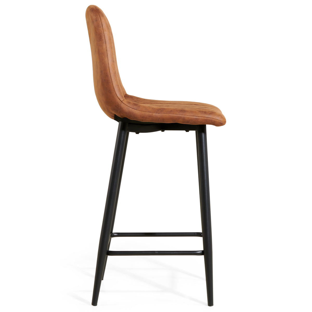 Barkruk Jax - Microleer Cognac