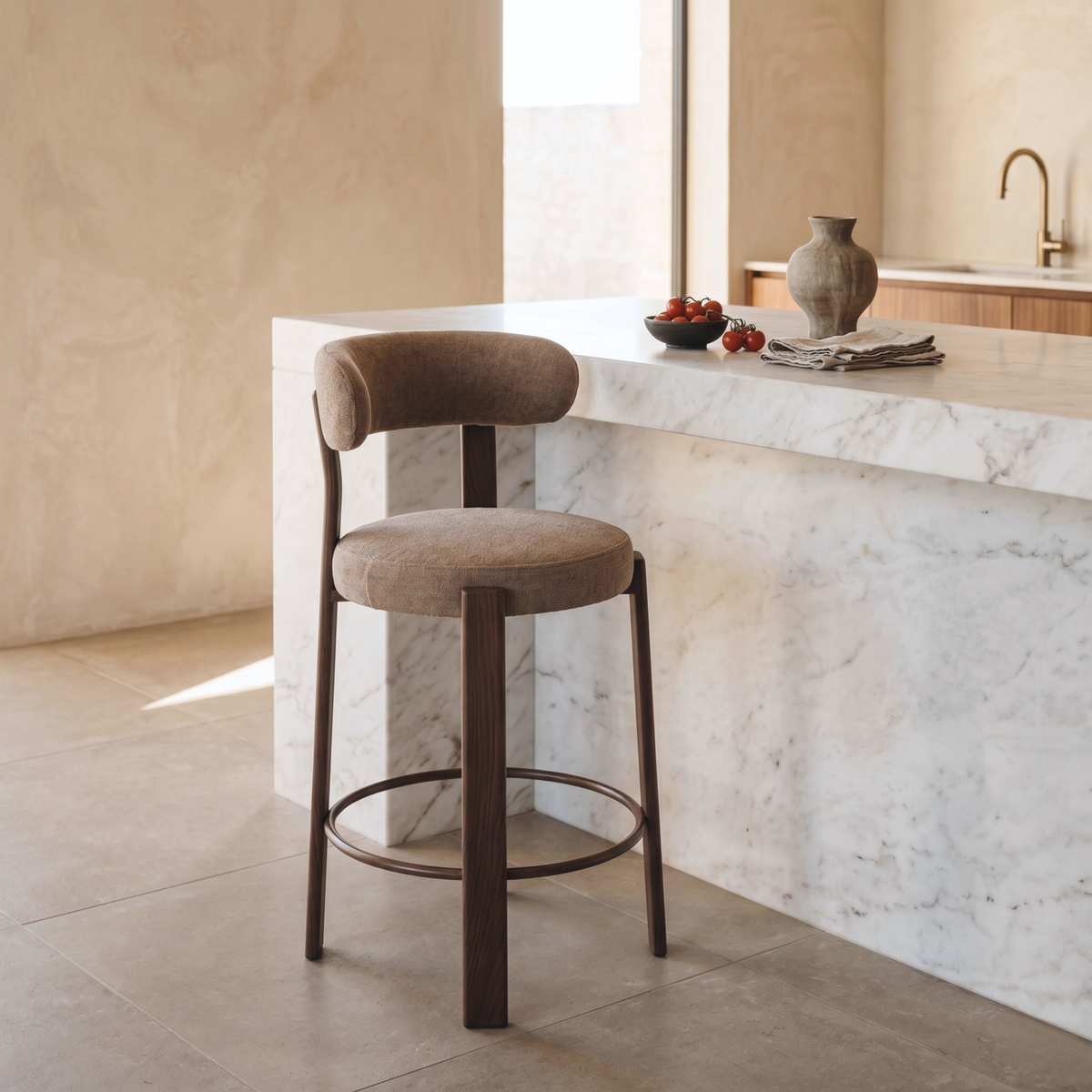 Barkruk Rose - Taupe