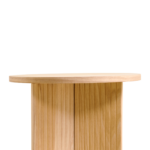 Bijzettafel Kim - Naturel Ø43