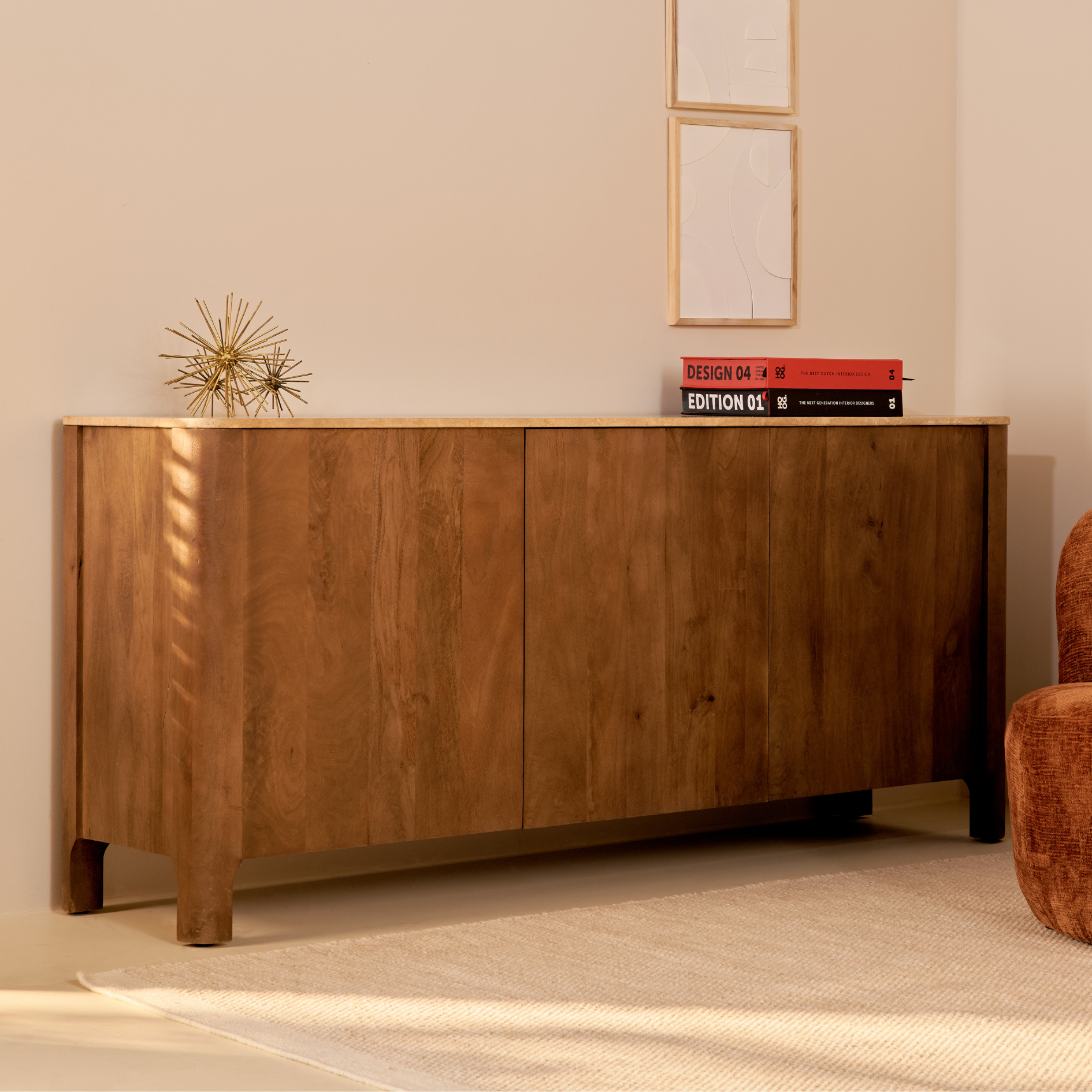 Nova dressoir - bruin 180 cm