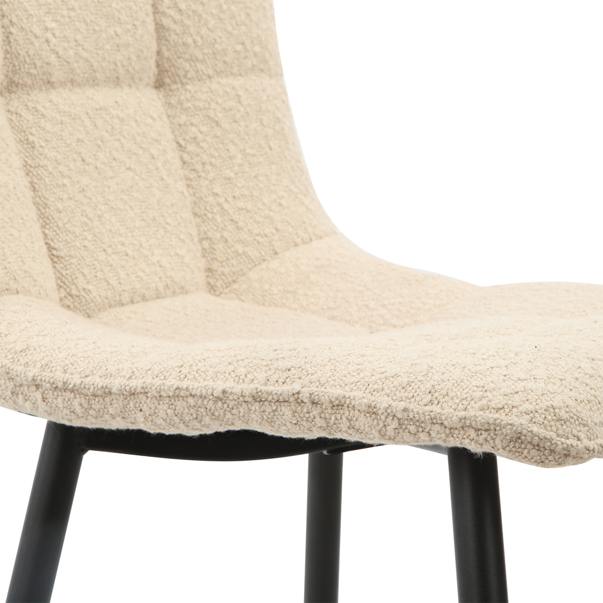 Eetkamerstoel Yerevan - Bouclé Taupe – foto 9