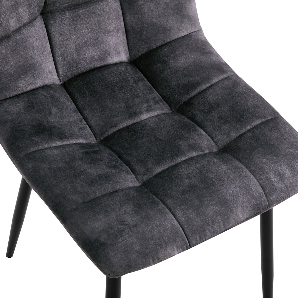 Eetkamerstoel Yerevan - Velvet Antraciet – foto 8