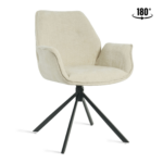 Eetkamerstoel Lenny - Stof Beige