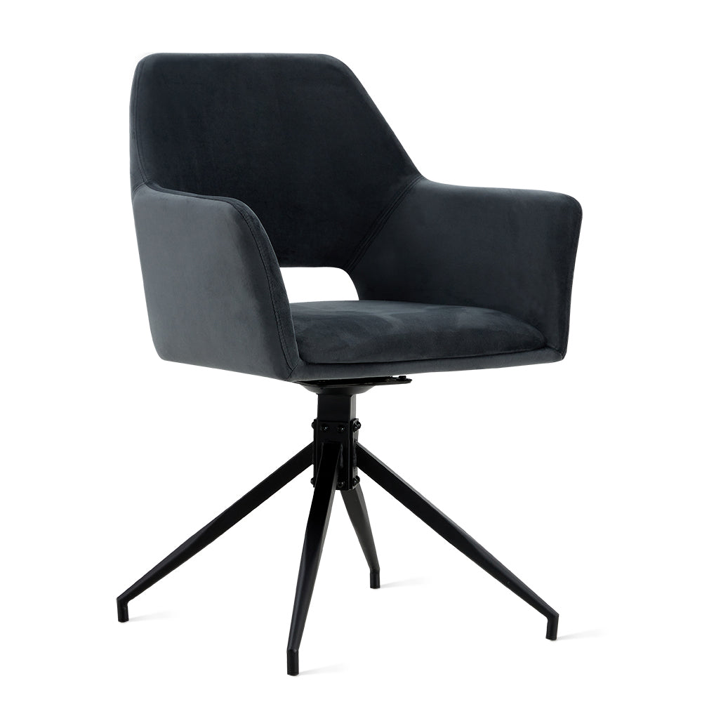 Eetkamerstoel Tess - Velvet Antraciet – foto 4