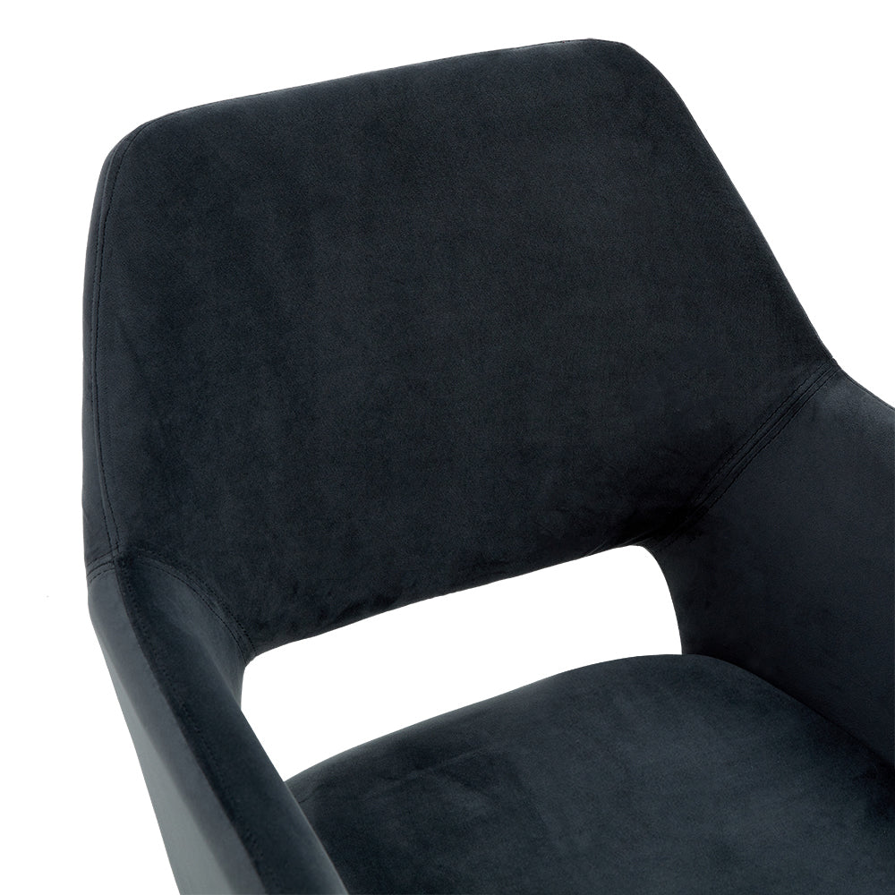 Eetkamerstoel Tess - Velvet Antraciet – foto 8