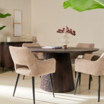 Mokka Ronde Eettafel Donkerbruin - Ø120cm