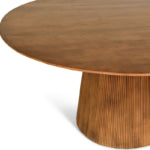 Mokka ronde eettafel lichtbruin - Ø 120 cm