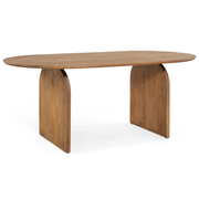 Eettafel Bella Hazel - 180 cm - eettafel van mangohout, vooraanzicht