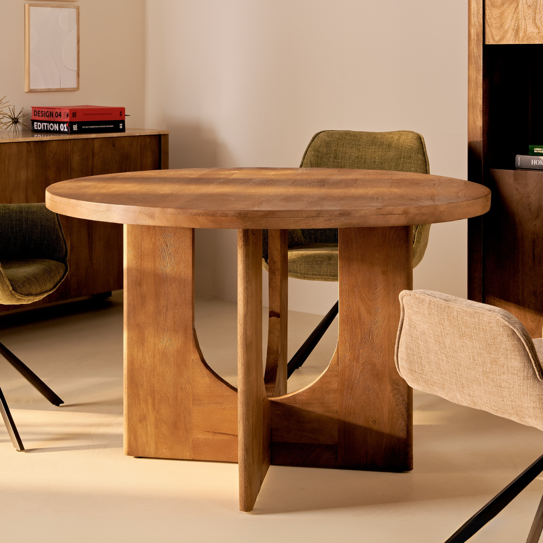 Nova Eettafel - Bruin Ø150cm