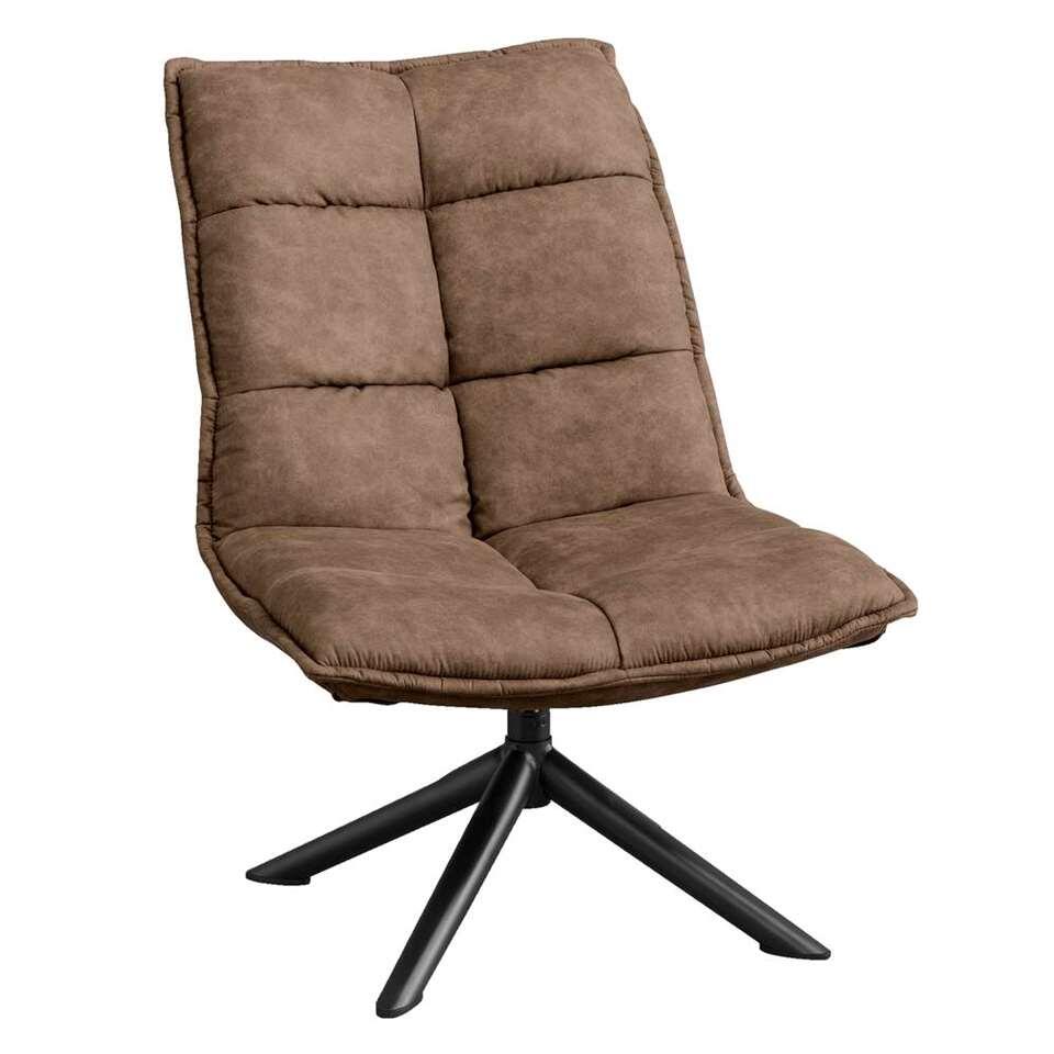 Fauteuil Lucas - microleer taupe