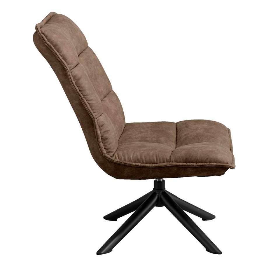 Fauteuil Lucas - microleer taupe
