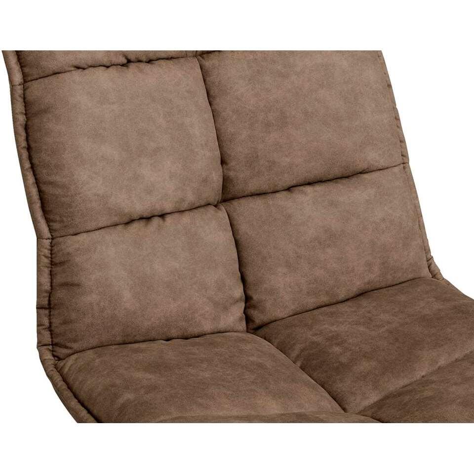 Fauteuil Lucas - microleer taupe