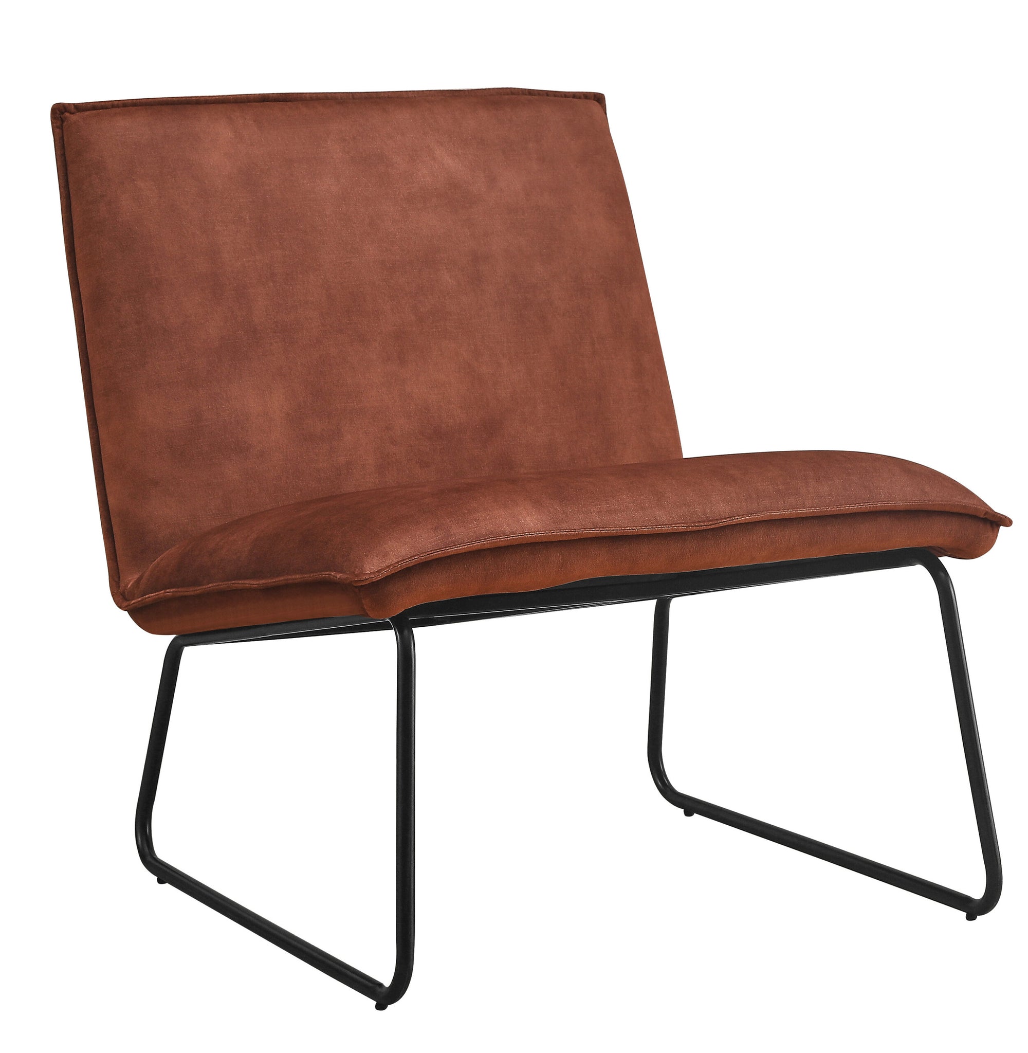 Fauteuil James - fluweel roest
