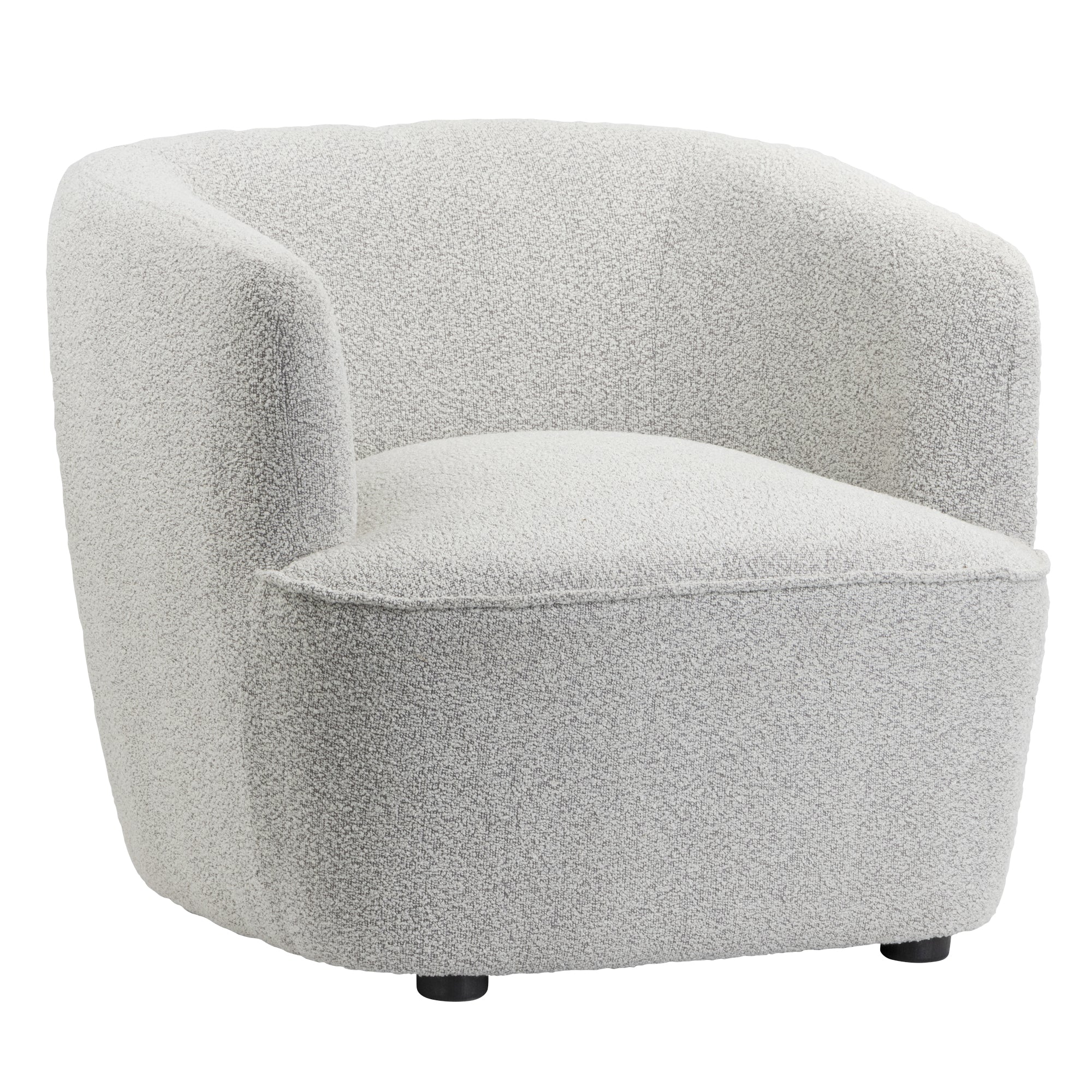 Leunstoel Lola - Bouclé naturel