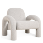 Fauteuil Phiel - Naturel bouclé
