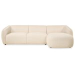 Hoekbank Laila - Stof Beige Rechts