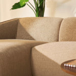 Hoekbank Laila - Taupe stof, rechts