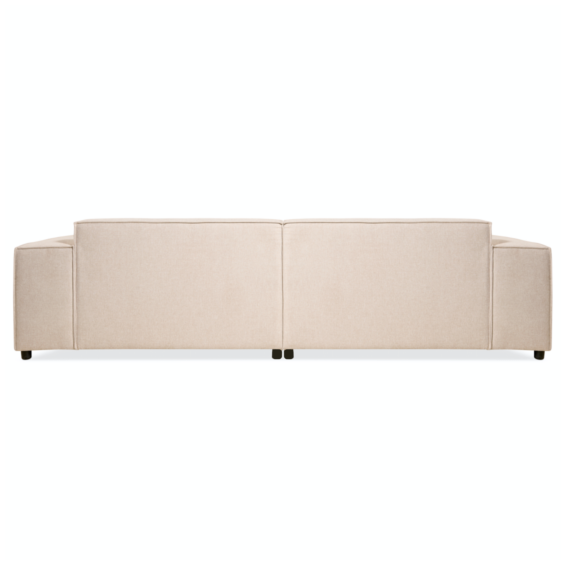 Hoekbank Lara - beige stof, rechts