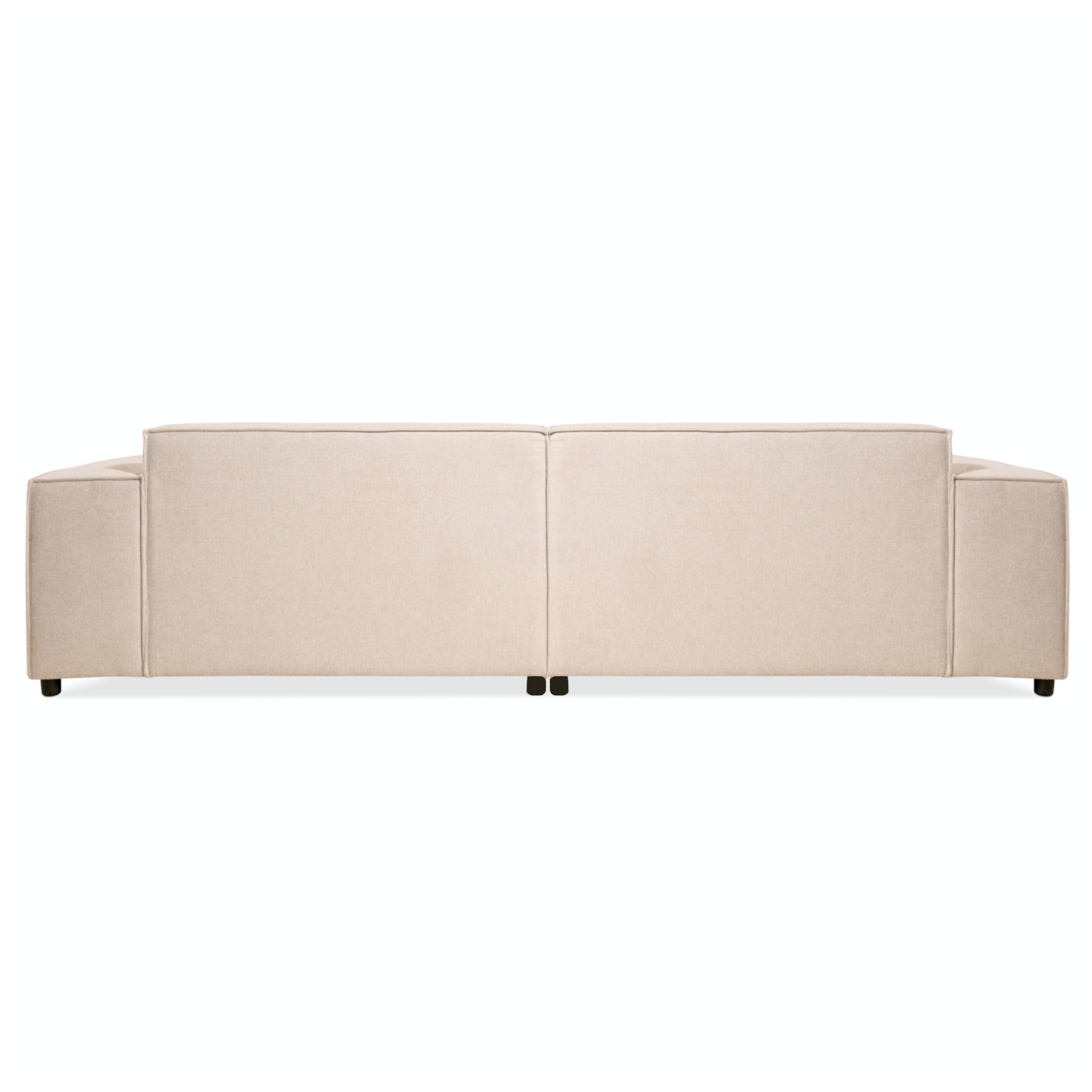 Hoekbank Lara - beige stof, rechts