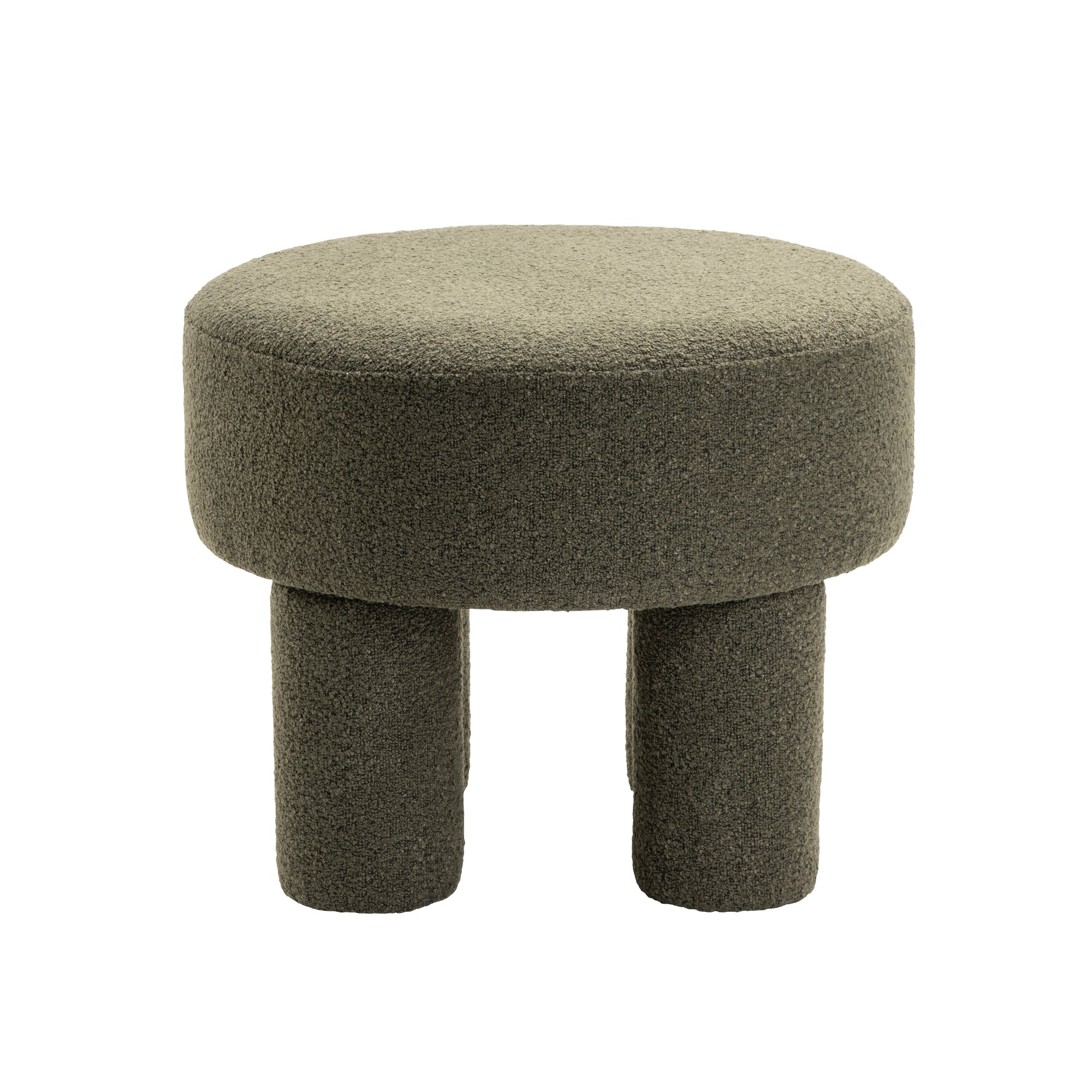 Poef Demi - Bouclé groen