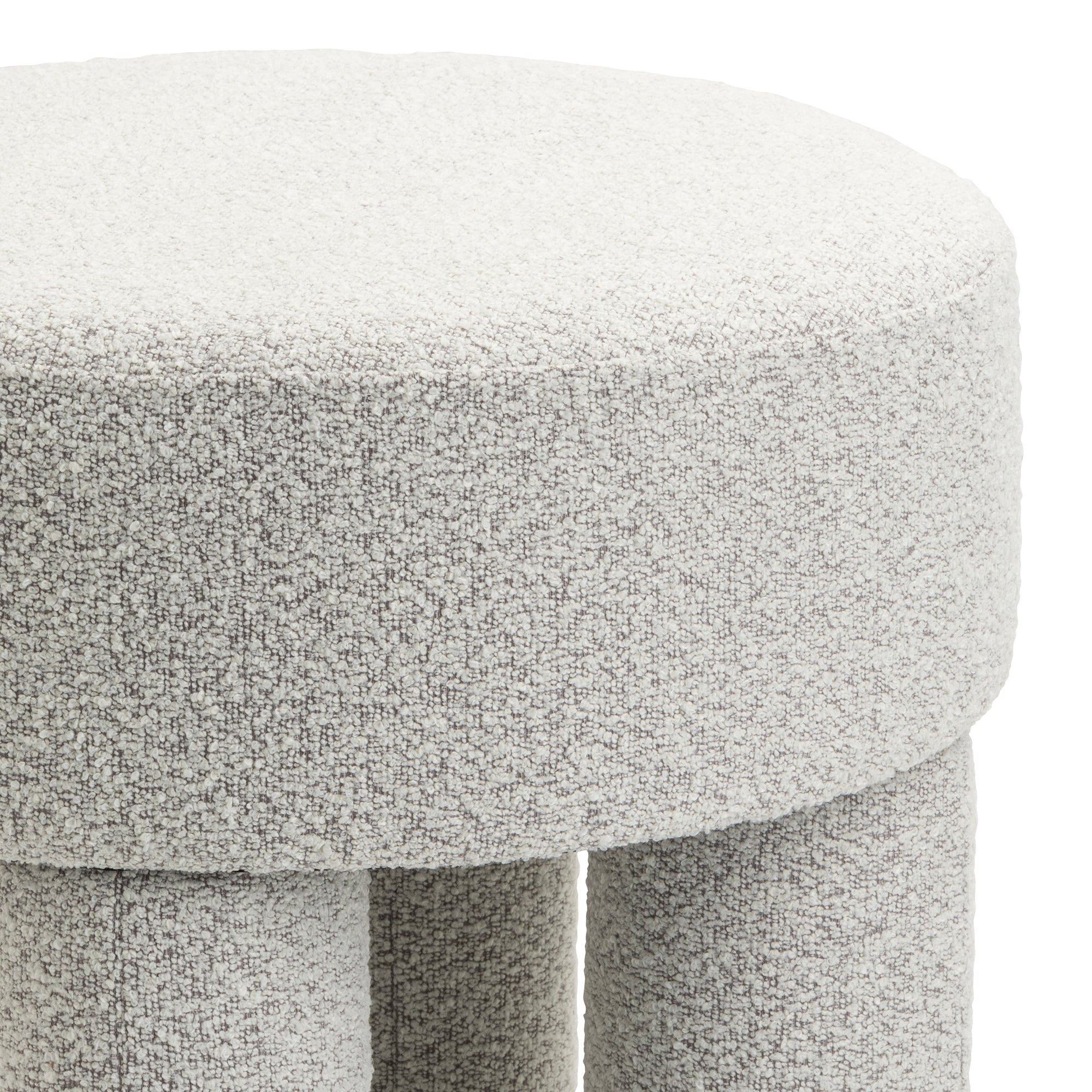 Poef Demi - Bouclé Naturel