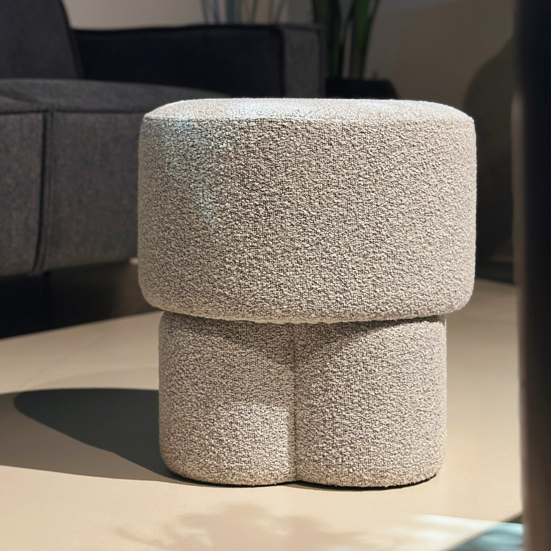 Poef Geneva - Bouclé naturel