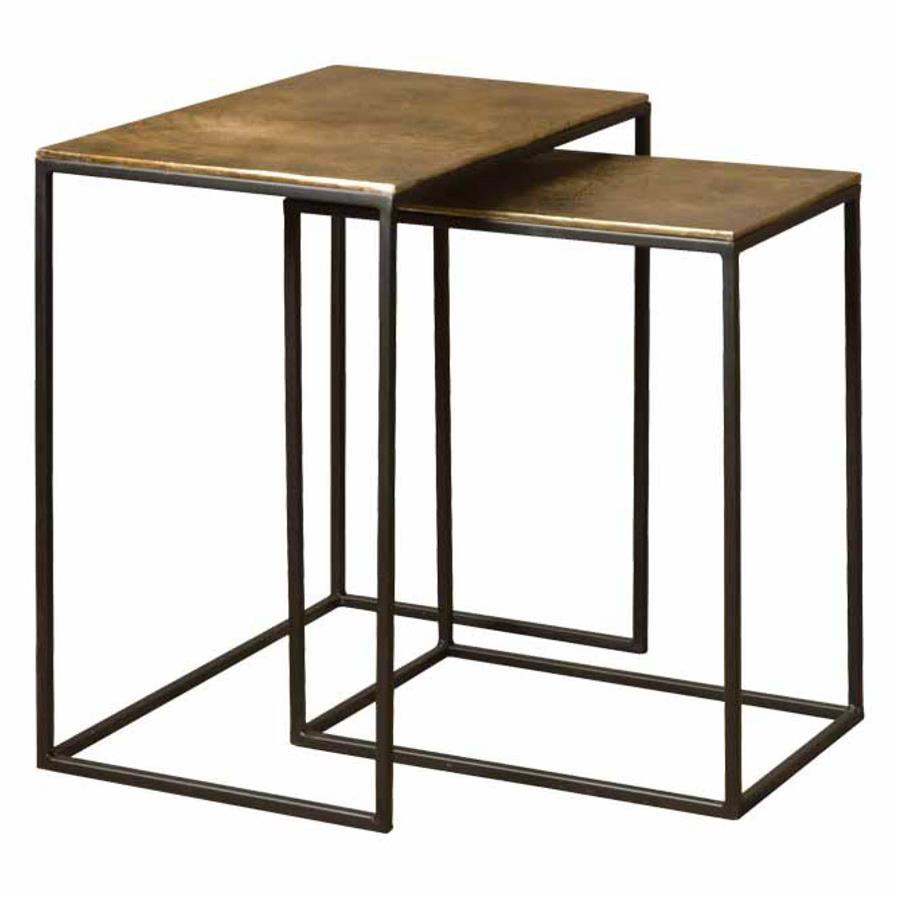 Bijzettafel – Renew Iron – Brons – 55 x 35 x 56 cm – Tower Living