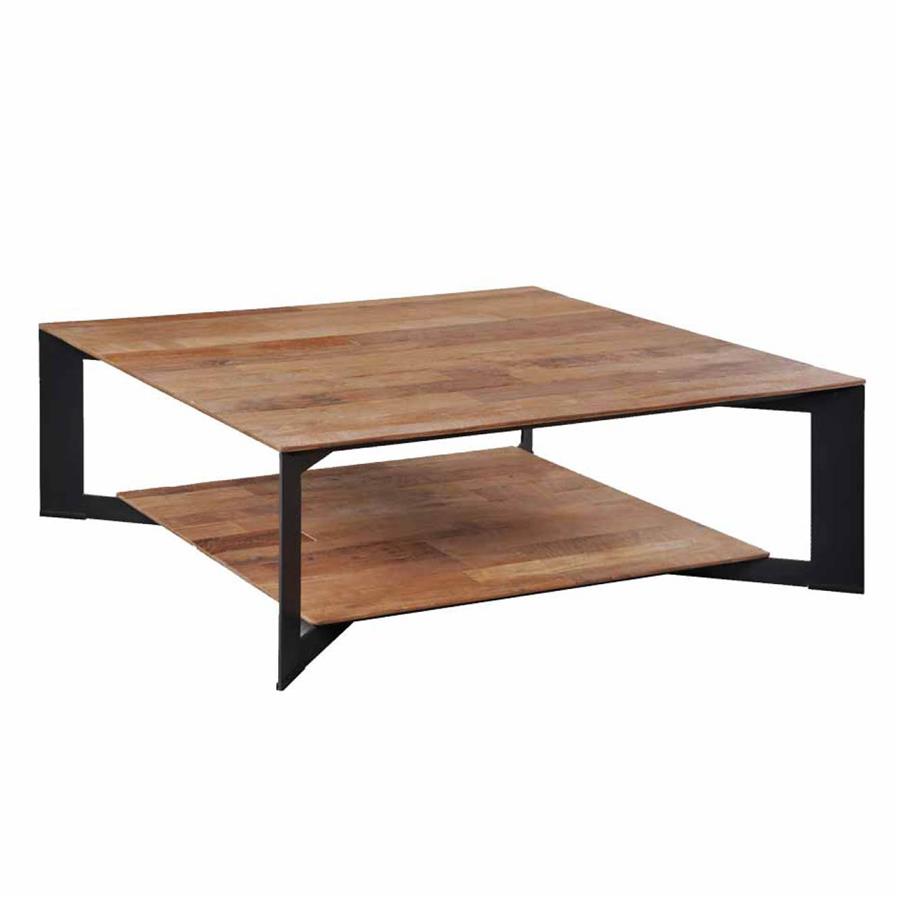 Salontafel – Pandora – Bruin – 100 x 100 x 35 cm – Tower Living