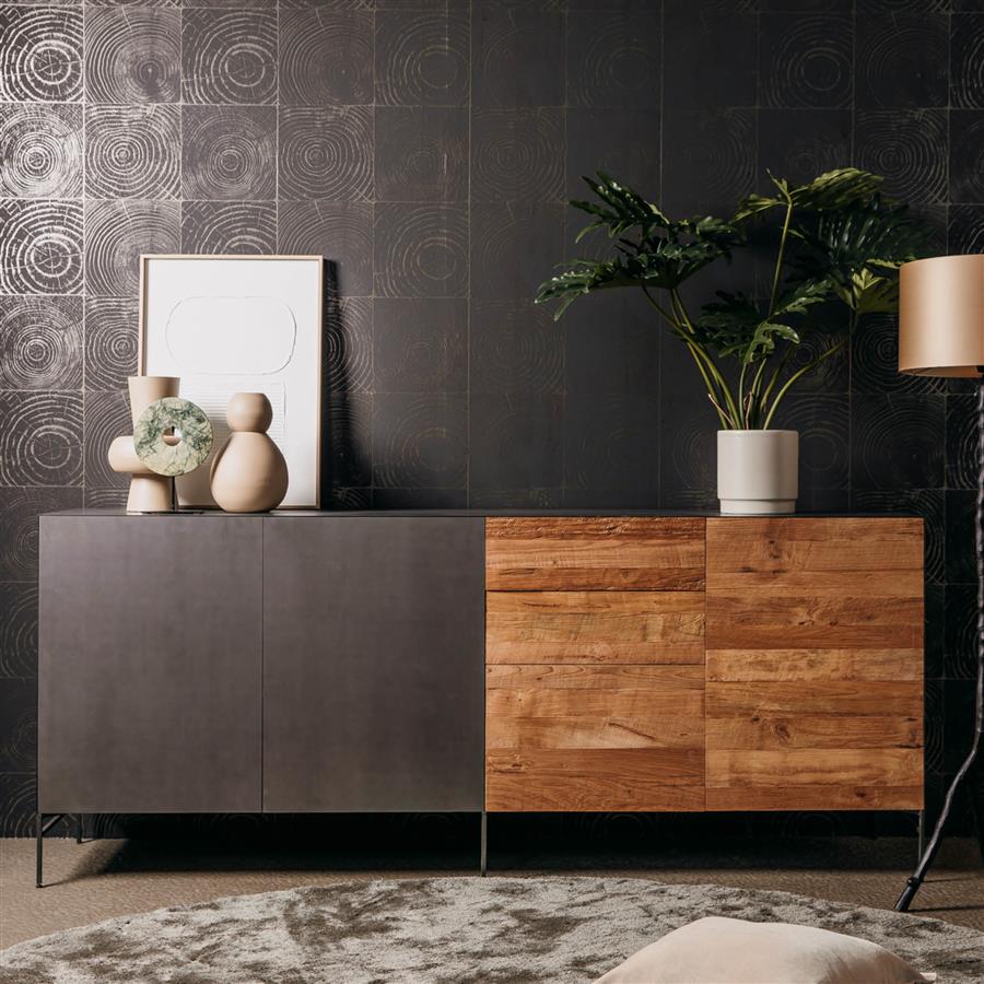 Dressoir – Pandora – Bruin – 221 x 92 cm – Tower Living