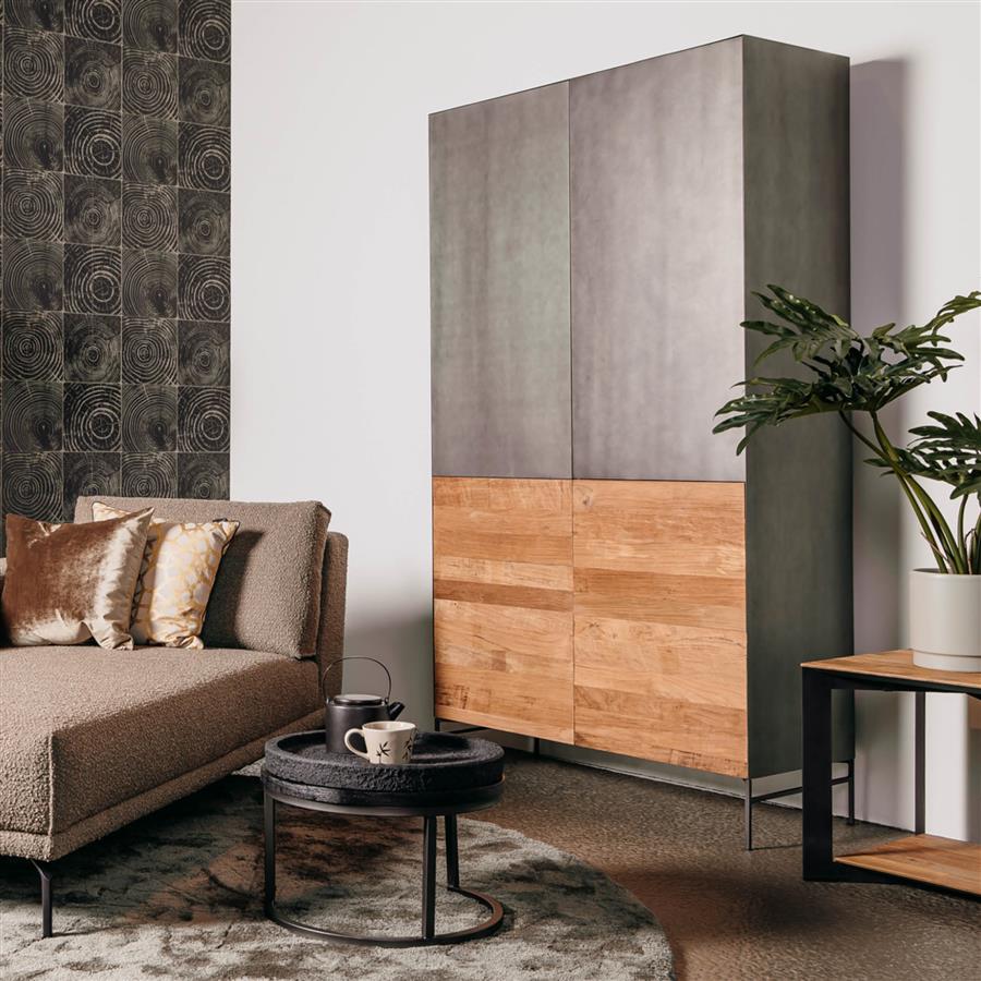 Opbergkast – Pandora – Bruin – 111 x 202 cm – Tower Living