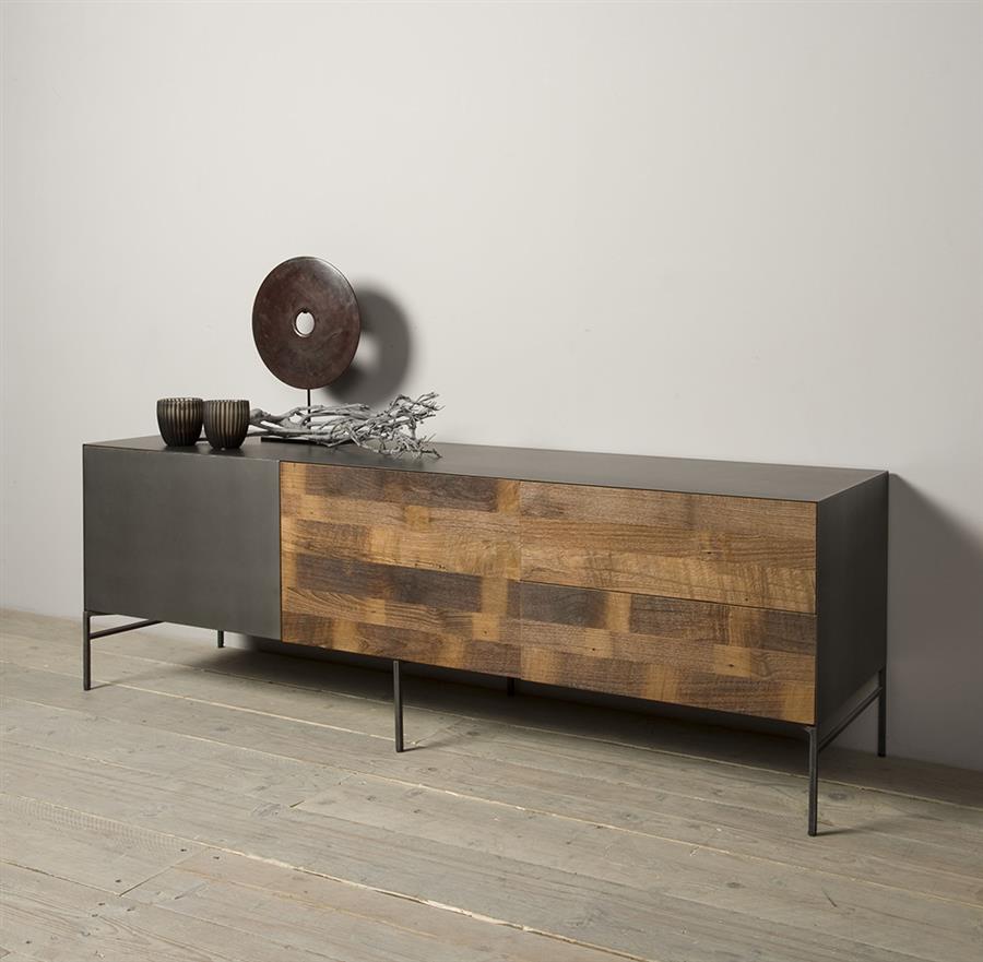 TV-Meubel – Pandora – Bruin – 166 x 55 cm – Tower Living