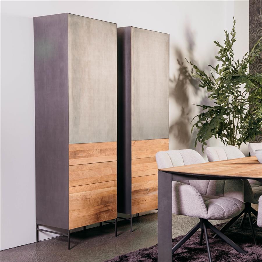 Opbergkast – Pandora – Bruin – 55 x 202 cm – Tower Living
