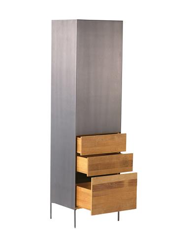 Opbergkast – Pandora – Bruin – 55 x 202 cm – Tower Living
